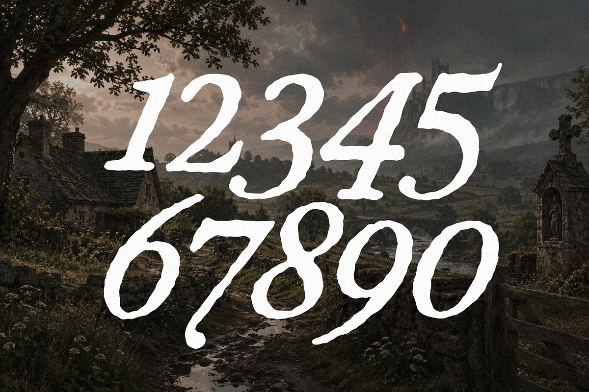 Ruined Empire - Dark Fantasy Font, a Serif Font by HipFonts (Photo 6 of 11)