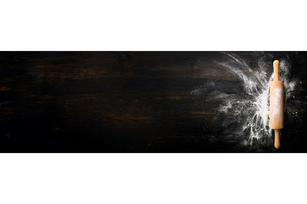 Banner. Baking background with free
