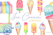 Ice cream watercolor collection, a Food Illustration by Vivitta (Thumbnail 1 of 8)