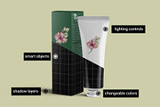 Cosmetic Cream Tube & Box Mockup, a Cups & Container Mockup by Digitalphaser (Thumbnail 2 of 5)