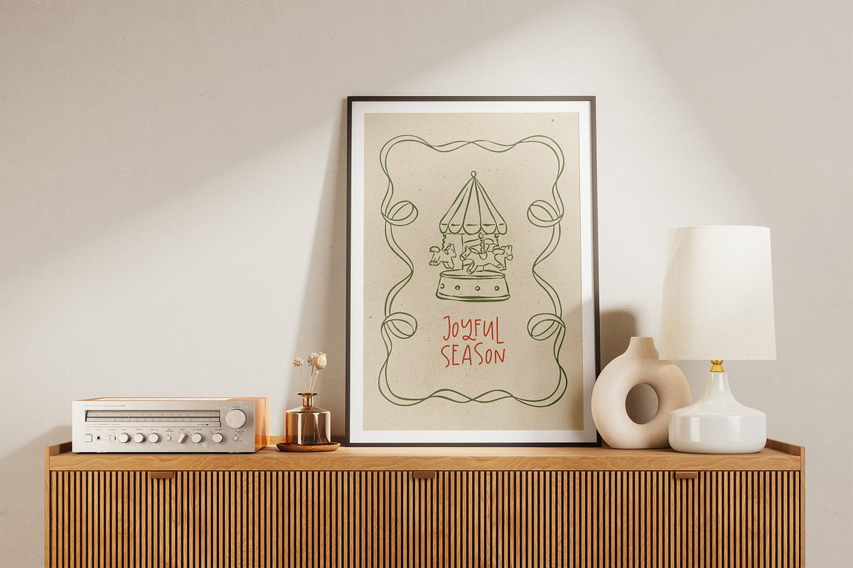 Whimsical Christmas Illustrations, an Object Graphic by DesignThatMatters (Photo 6 of 16)