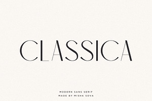 Classica - Modern Sans Serif