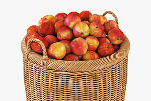 Apple Wicker Basket 07 Toasted Oat