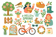 Spring Doodle Set, a Seasonal Illustration by ananastya (Thumbnail 3 of 5)