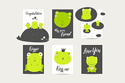 Postcards with animals, an Animal Illustration by Veresk (Thumbnail 6 of 12)
