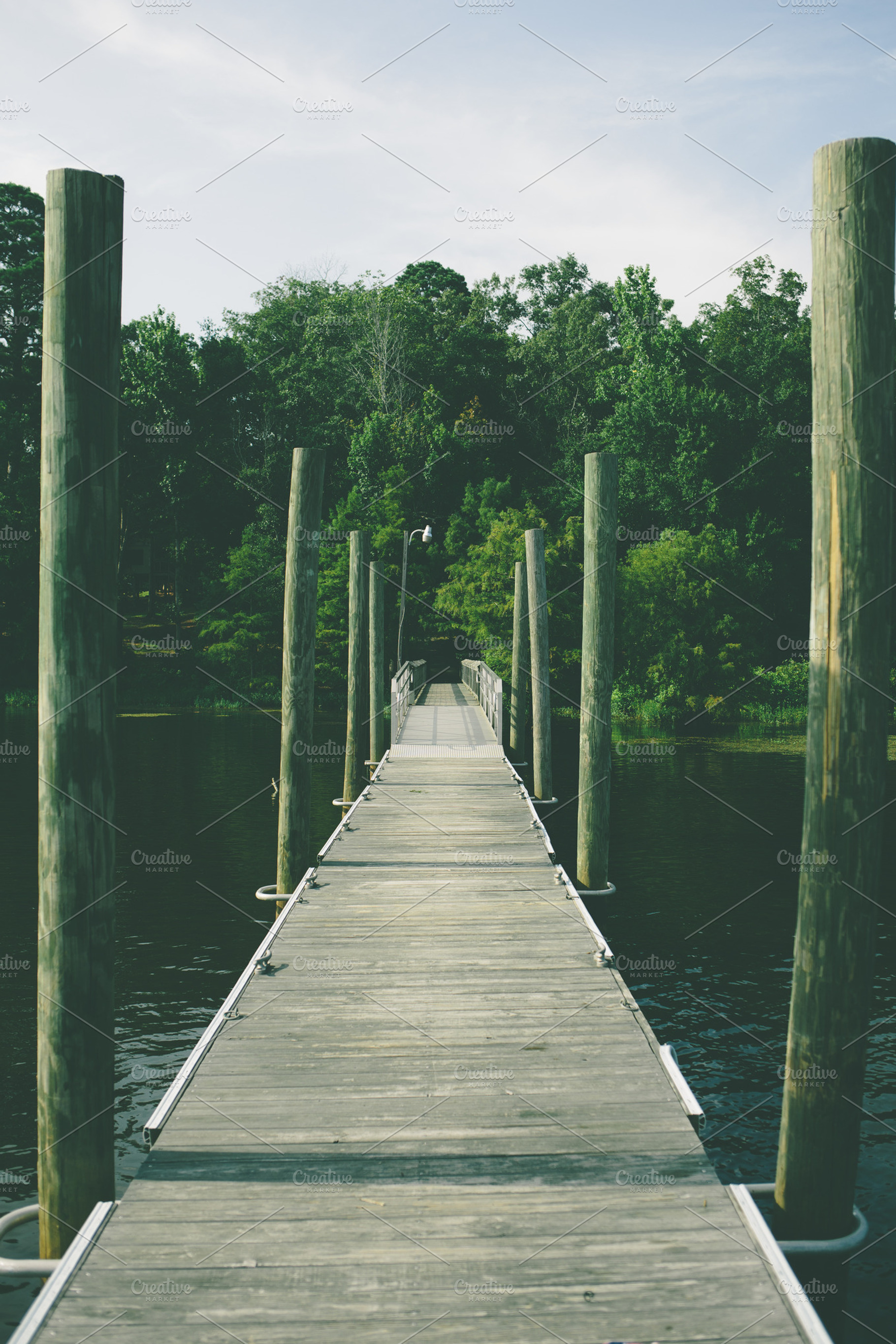 Down the dock stock photo, an Architecture Photo by Eric Ewing