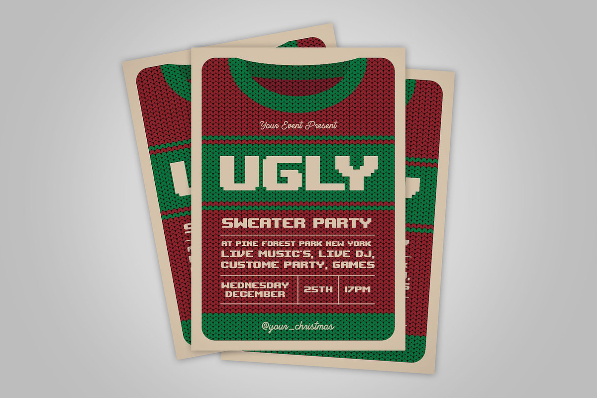 Ugly Sweater, a Flyer Template by Graphr (Photo 1 of 3)