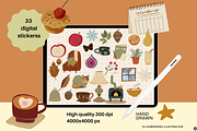 Home Is My Season 33 cozy stickers, a Seasonal Illustration by Cocoa studio by Eliza M (Thumbnail 2 of 4)