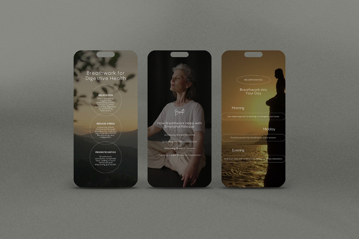 Breathwork Instagram Template Reels, a Social Media Template by Terraa Studio Design (Photo 5 of 8)