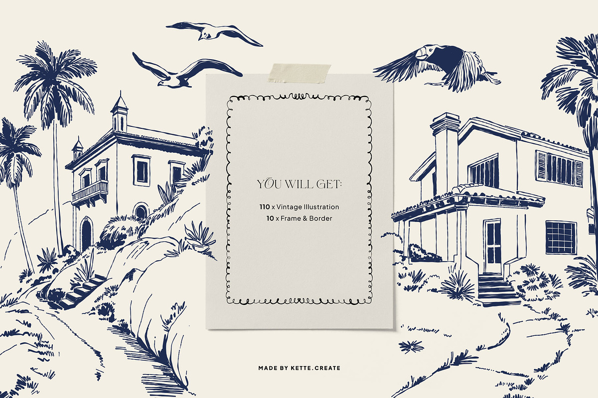 Coastal Life | Illustration Kit, an Object Illustration by KetteCreate (Photo 3 of 13)