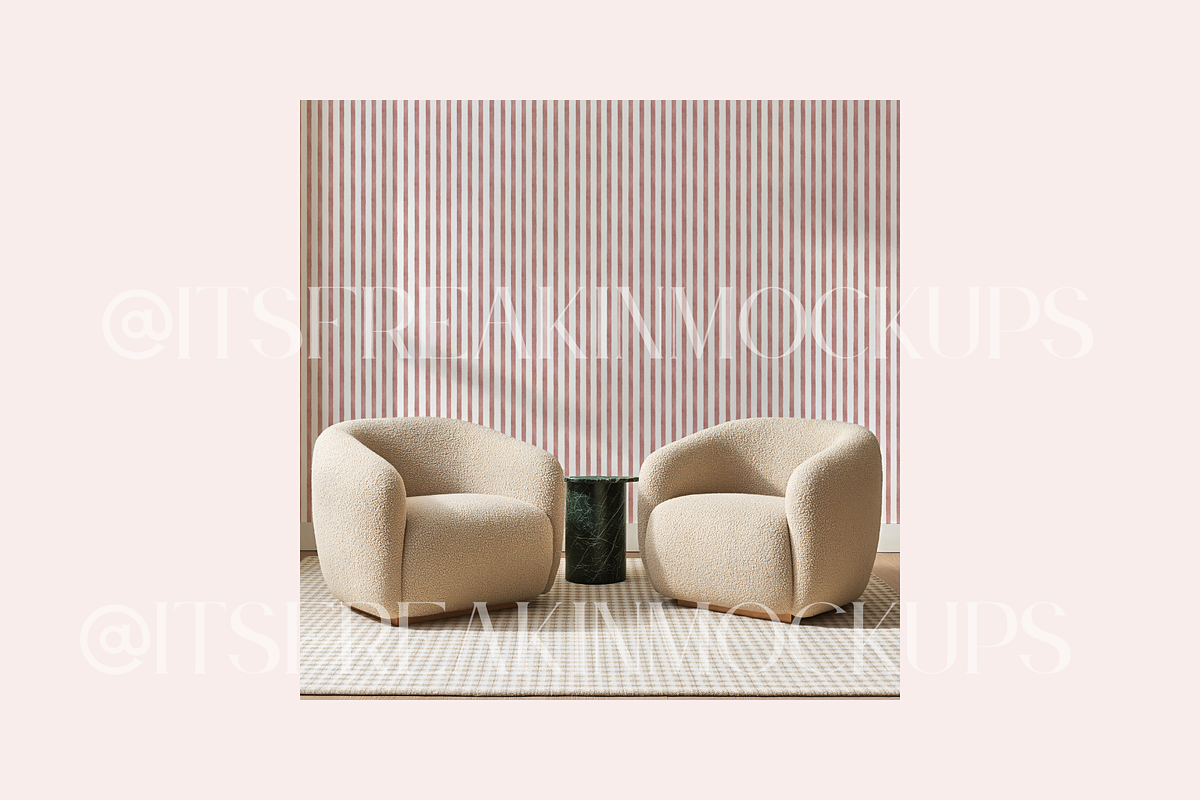 PSD Living Room Wallpaper Mockup, a Merchandise Mockup by ItsFreakinMockups (Photo 4 of 4)