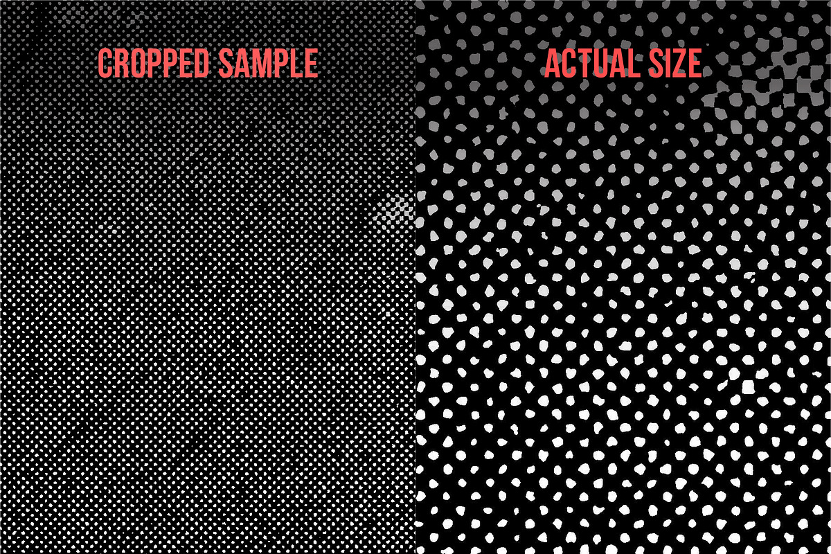 Dark Halftone Textures Pack, a Texture Graphic by fukomoku (Photo 3 of 10)