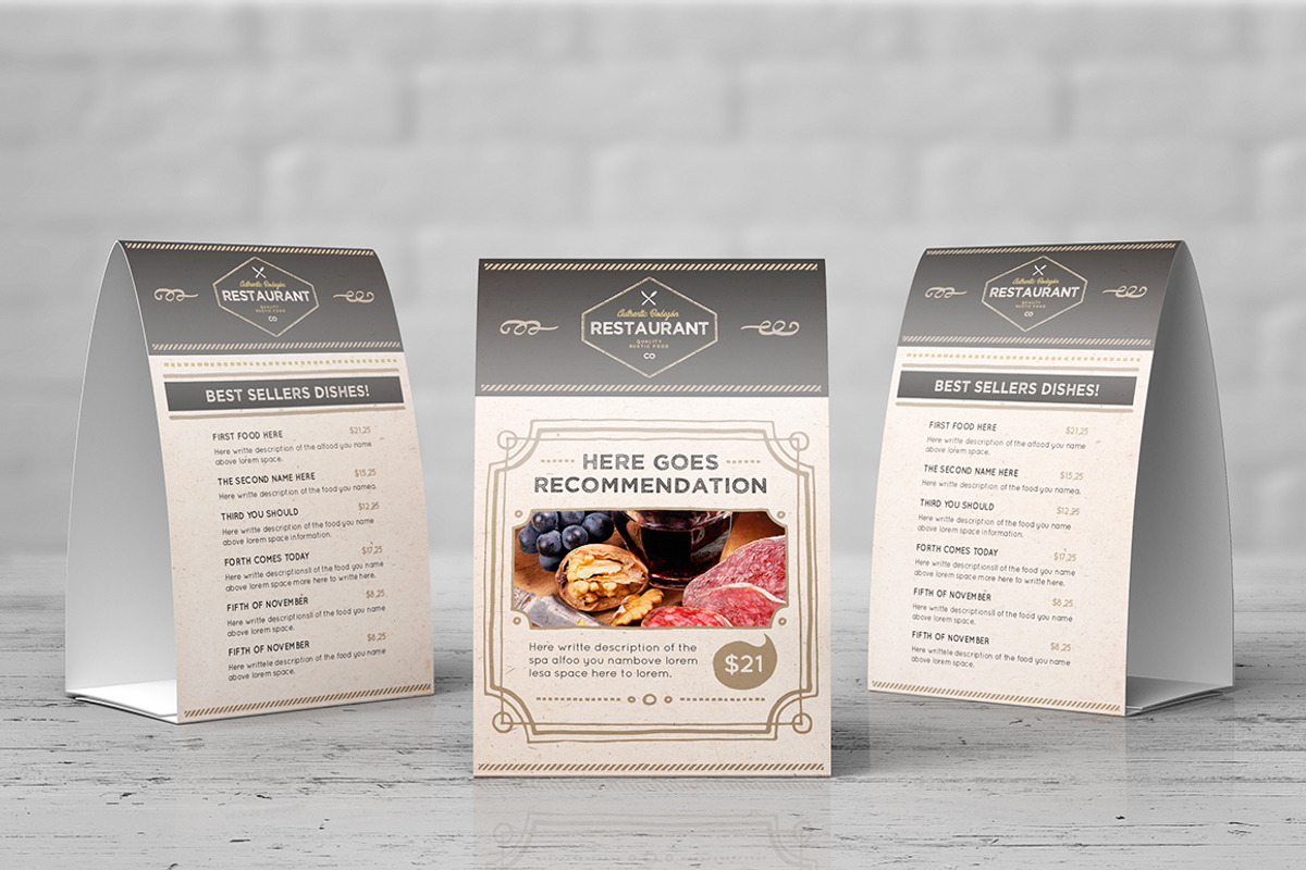 The Rustic Menu, a Brochure Template by Luuqas Design (Photo 6 of 11)