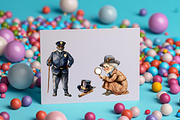 OLD LADY DETECTIVE CLIPART PACK, a Person Illustration by Daring Digies (Thumbnail 9 of 10)