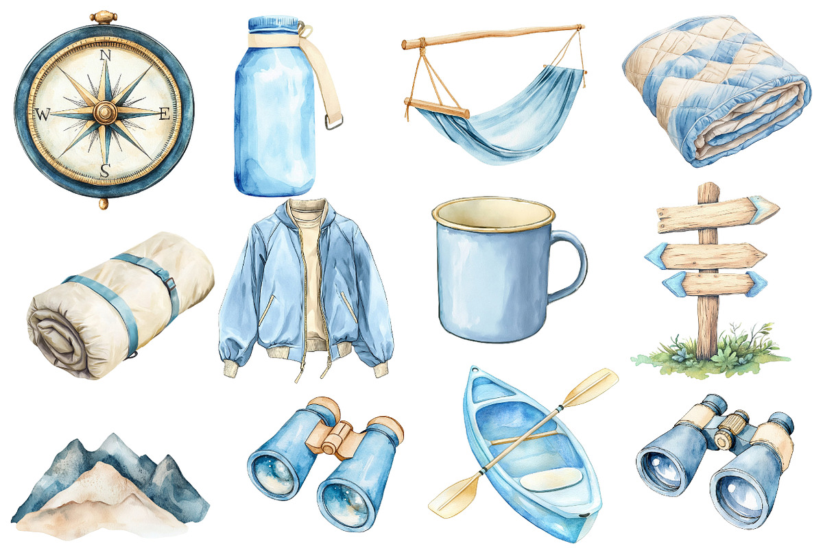 Summer Camping Clipart, an Illustration by Designworld (Photo 4 of 6)