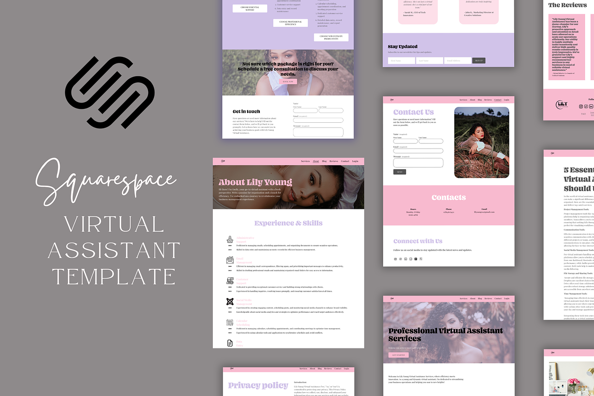 Lily Young VA Website Template, a Squarespace Template by Lumina Alchemy (Photo 10 of 11)