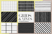 Grids & Lines Seamless Patterns, a Pattern Graphic by Youandigraphics (Thumbnail 1 of 12)