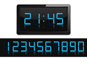 Digital Clock and Numbers, a Graphic by PixMarket (Thumbnail 1 of 2)