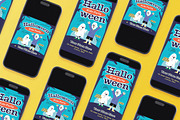 Cartoon Halloween Party Flyer Set, a Flyer Template by Aiyari Graphic (Thumbnail 2 of 3)