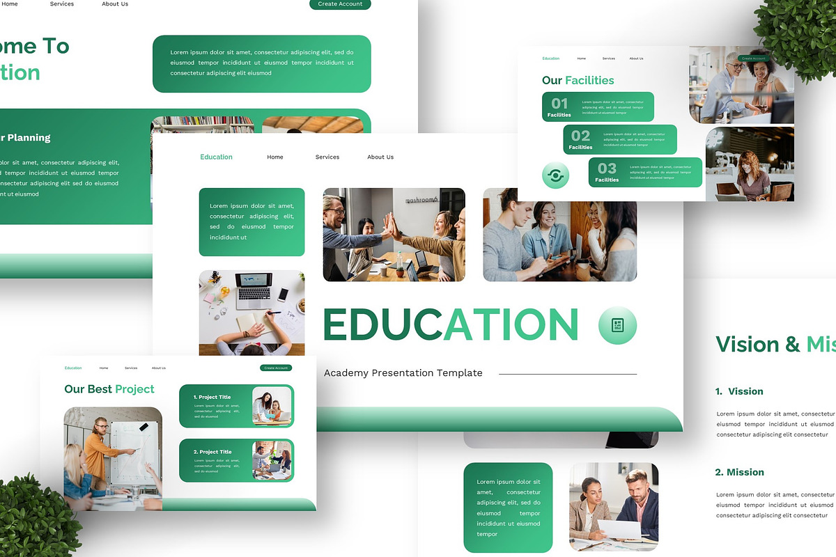Education - Academy Google Slide, a Presentation Template by Deepslide Studio (Photo 4 of 6)