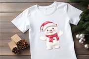 Christmas Bear. Watercolor PNG, an Animal Illustration by KENO Mascots (Thumbnail 3 of 8)