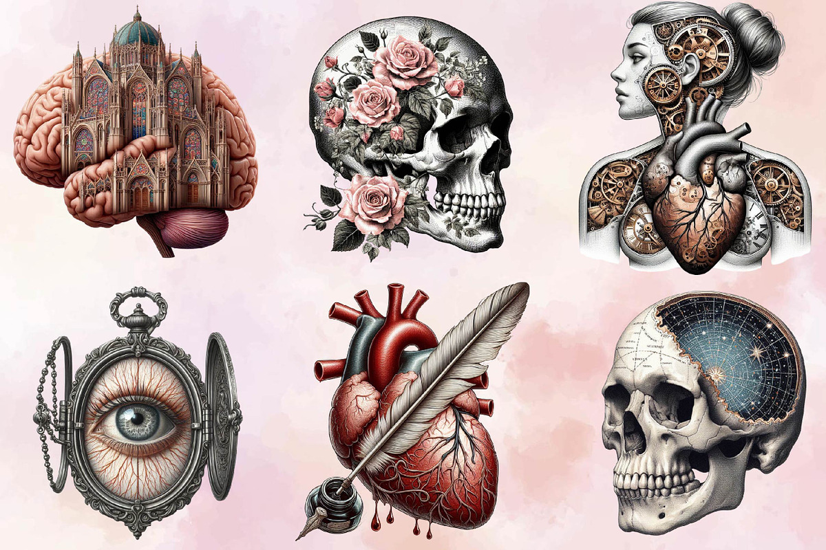 Vintage Antique Anatomy Clipart Bund, an Illustration by SVGArt (Photo 6 of 8)
