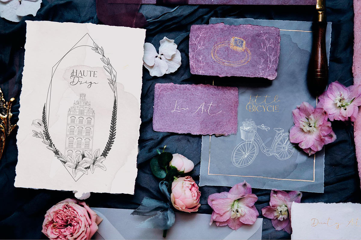 SALE Line Art Floral Graphic Bundle, a Graphic by Olya Creative (Photo 23 of 23)