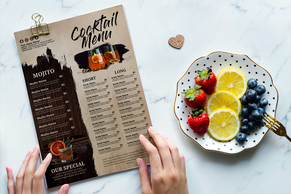 Cocktails Menu, a Flyer Template by imadeDesign (Photo 3 of 3)