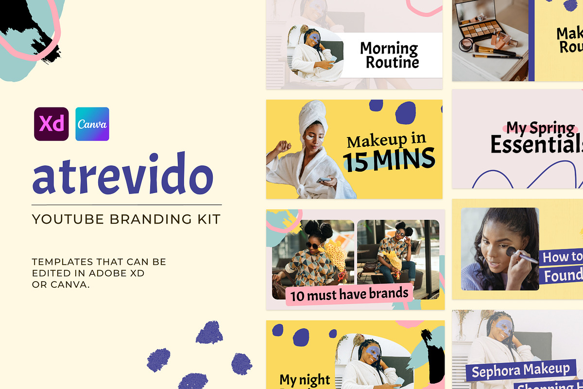 Atrevido - Youtube Brand Kit, a Social Media Template by hello next brand (Photo 1 of 6)