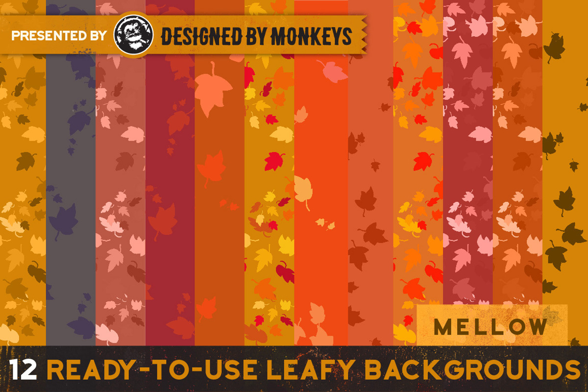 Autumn Leaf Backgrounds, a Pattern Graphic by Designed by Monkeys (Photo 1 of 4)