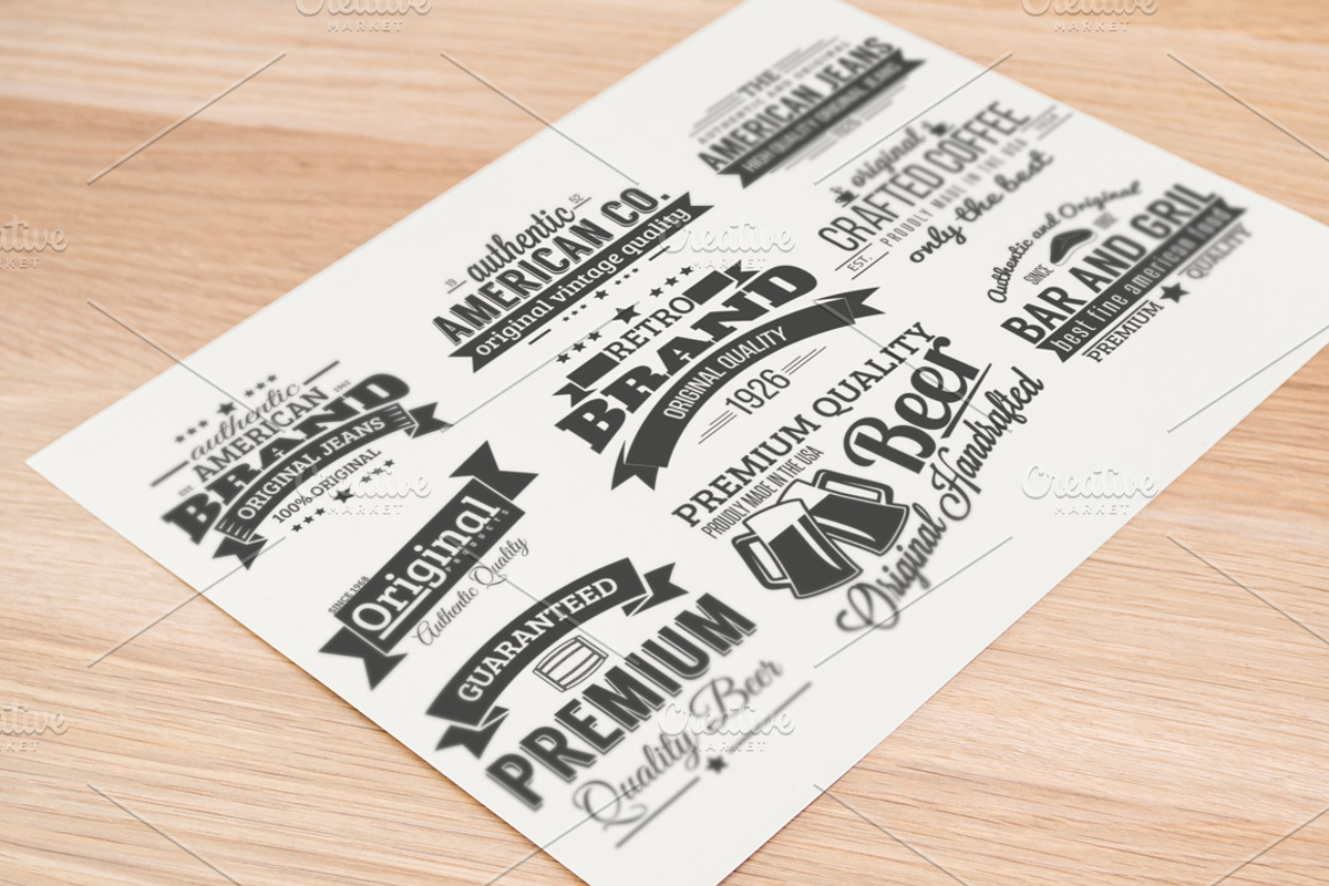 9 Retro Labels, a Branding & Logo Template by Arys Design (Photo 3 of 5)