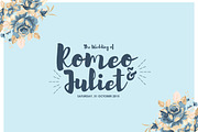 Exclusive flowery wedding invitation, an Invitation Template by Laffmate (Thumbnail 2 of 3)