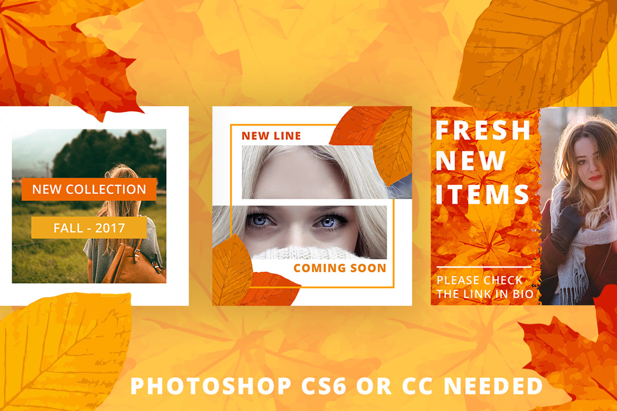 ANIMATED - Autumn Instagram Posts, a Social Media Template by Brandspark (Photo 3 of 9)