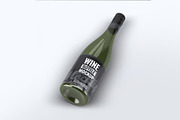 Wine Bottle Mock-Up, a Product Mockup by DesignRushMarket (Thumbnail 6 of 8)