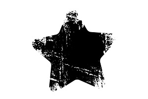 Grunge dirty star icons. Distress, an Object Illustration by Nenahliadava Design