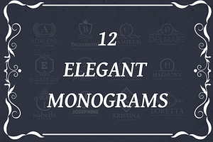 12 Elegant Monograms