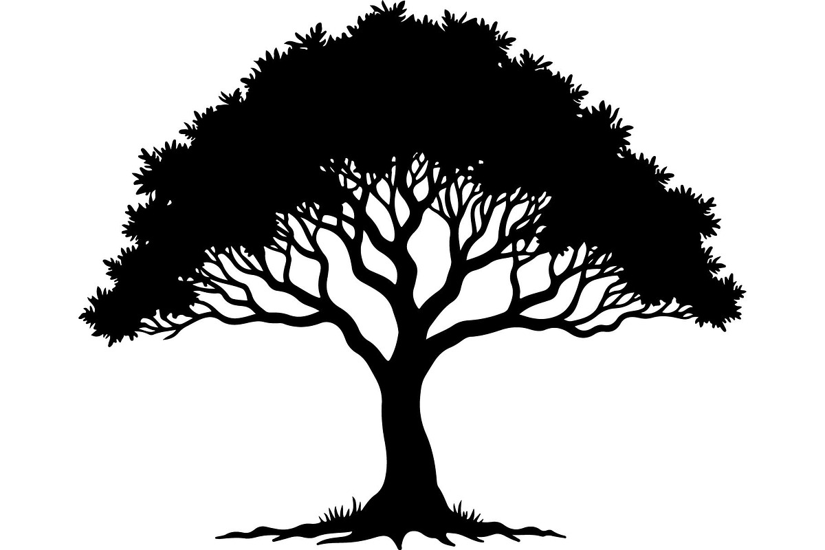 Silhouette Tree Vector Clipart Pack, an Object Graphic by jahid234 (Photo 3 of 10)
