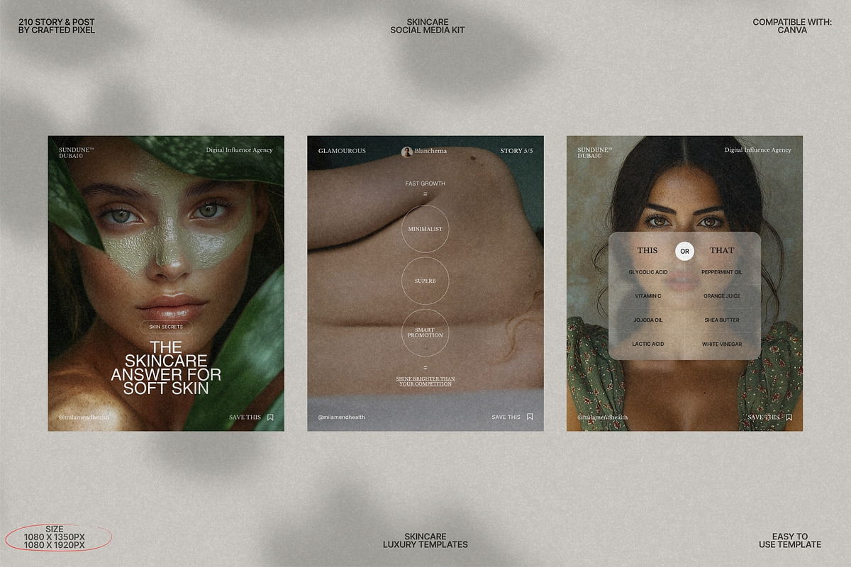 Soft Skincare Story & Post Set preview 6