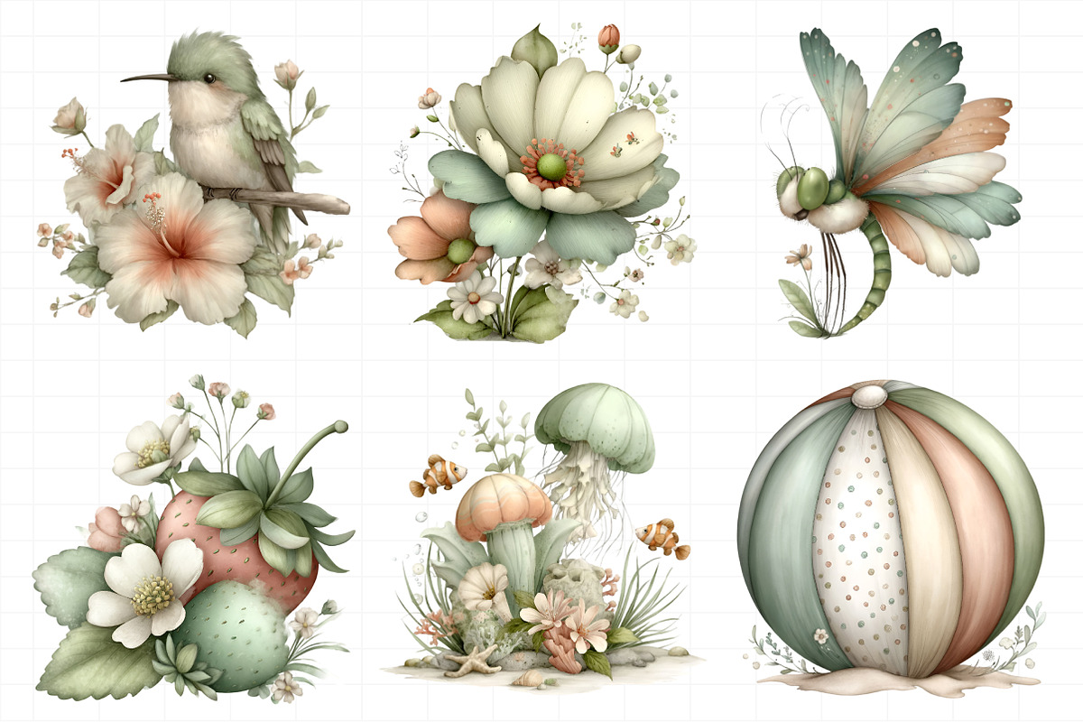 Whimsical Summer Clipart, an Illustration by Daily.Designs (Photo 4 of 7)