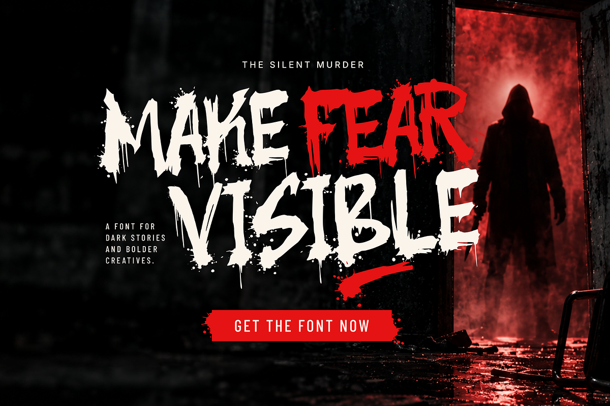 The Silent Murder - Bloody Typeface, a Sans Serif Font by agnyhasyastudio (Photo 16 of 16)