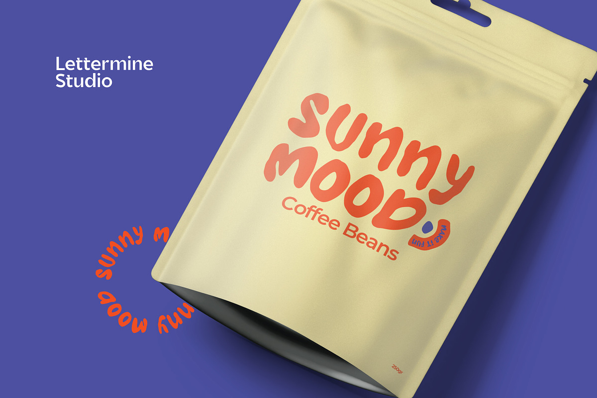 Sunny Mood – Chunky Playful Display, a Sans Serif Font by Lettermine (Photo 8 of 10)