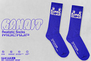 REALISTIC SOCKS MOCKUP, a Bottom Mockup by Easybandits (Thumbnail 1 of 3)