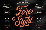 Foresight Font + Logo Template, a Script Font by Letterhend Studio (Thumbnail 1 of 9)
