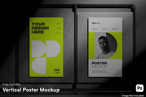 Poster Mockup - Minimal Wall Frame, an Advertising Mockup by graphicsauce
