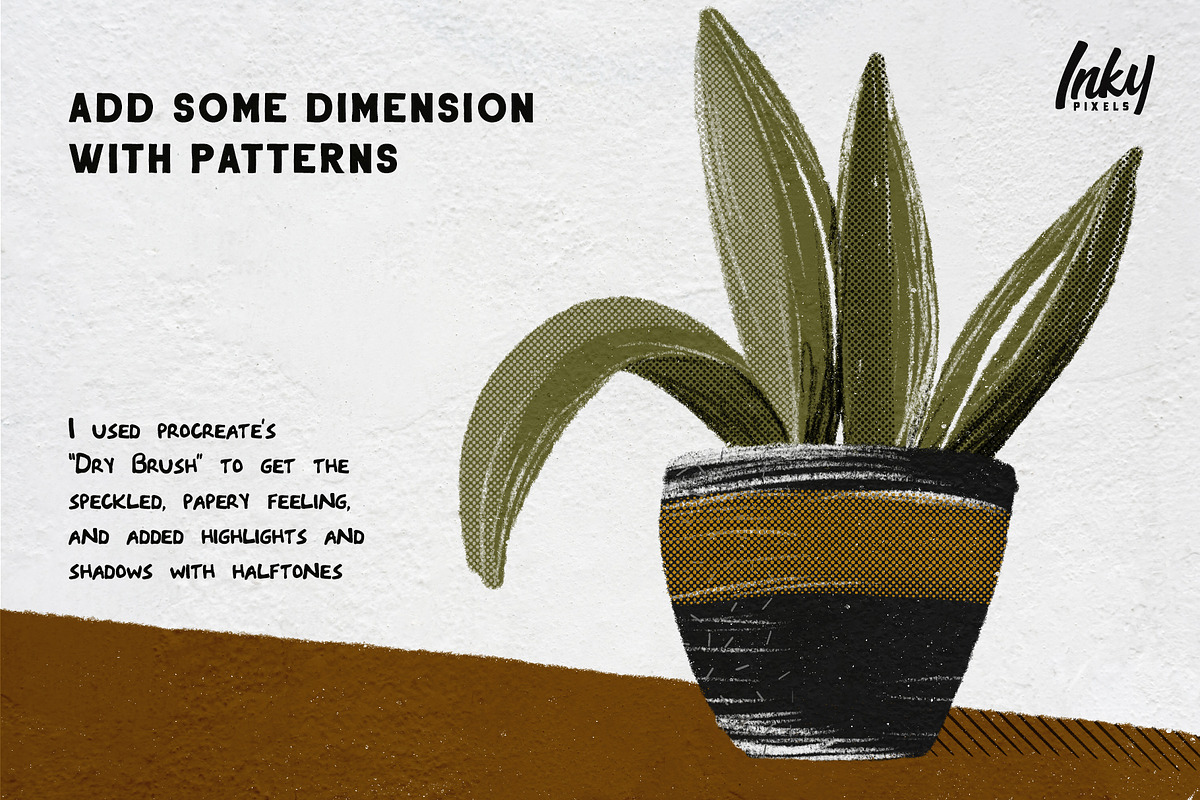 Tones and Lines Procreate Brushes, a Brush Add-On by Inky Pixels (Photo 4 of 13)