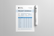 Project Schedule | MS Word & Indd, a Stationery Template by Leaflove (Thumbnail 4 of 5)