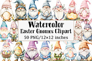 Easter Gnomes Clipart, an Illustration by Design Market (Thumbnail 1 of 5)