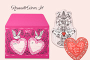 Valentine's Cards Die-Cut Shapes, a Seasonal Illustration by HannaSymo (Thumbnail 12 of 13)
