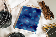 Blue umbrella autumn pattern, a Pattern Graphic by Sigelt (Thumbnail 3 of 7)