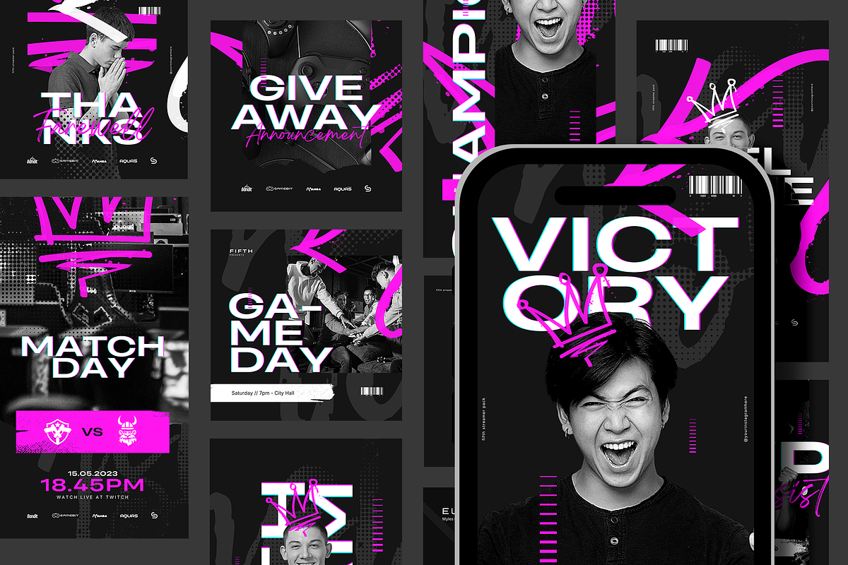 FIFTH Stream Package Canva Template, a Templates & Theme by Angkalimabelas (Photo 2 of 7)